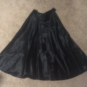 Black Satin skirt